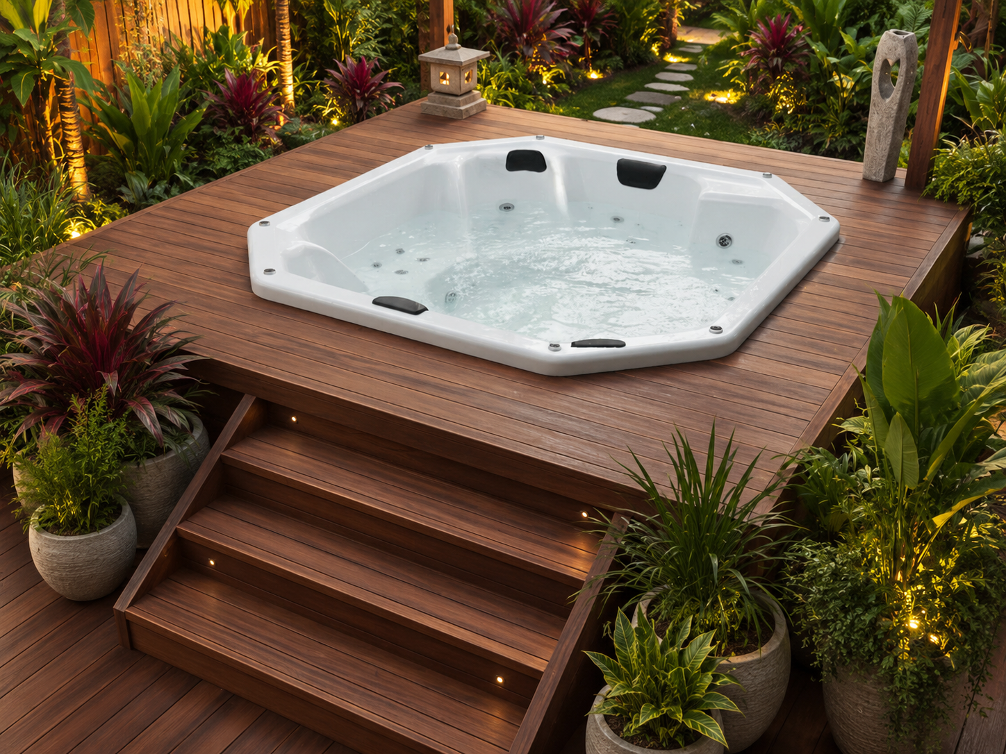 Deck e pergolado para espaço externo